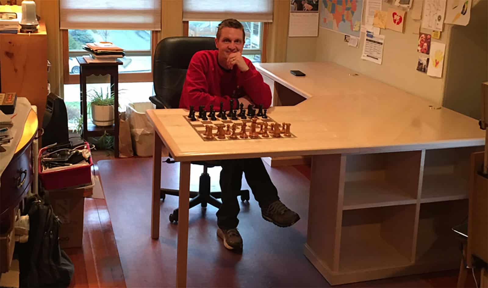 Wooden Chess Table