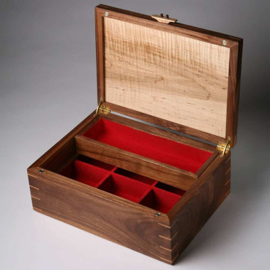 Walnut and Maple Jewelry Box